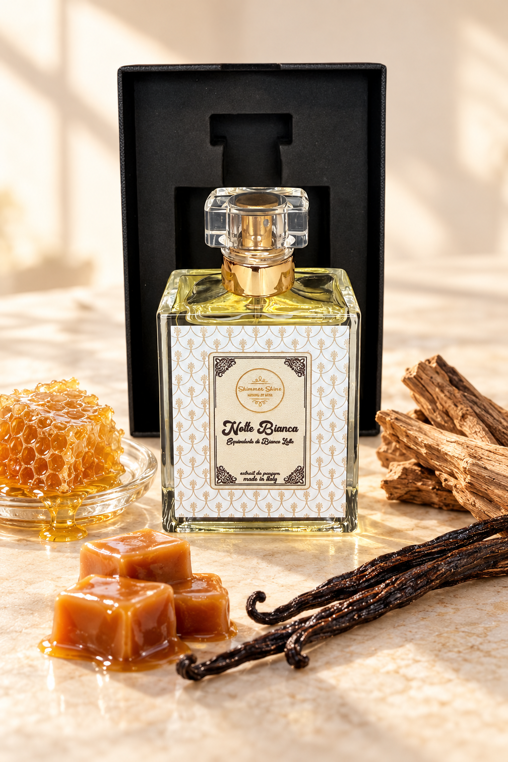 Notte Bianca – Profumo equivalente di Bianco Latte - Gioielli Soutache Artigianali Shimmershine