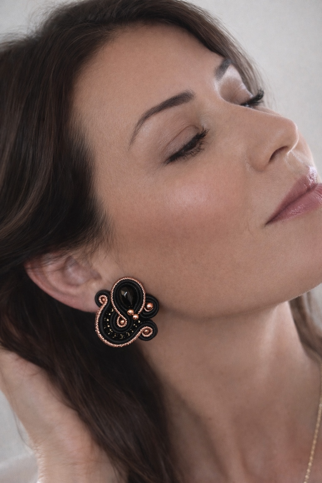 Candy black Elegance - Gioielli Soutache Artigianali Shimmershine