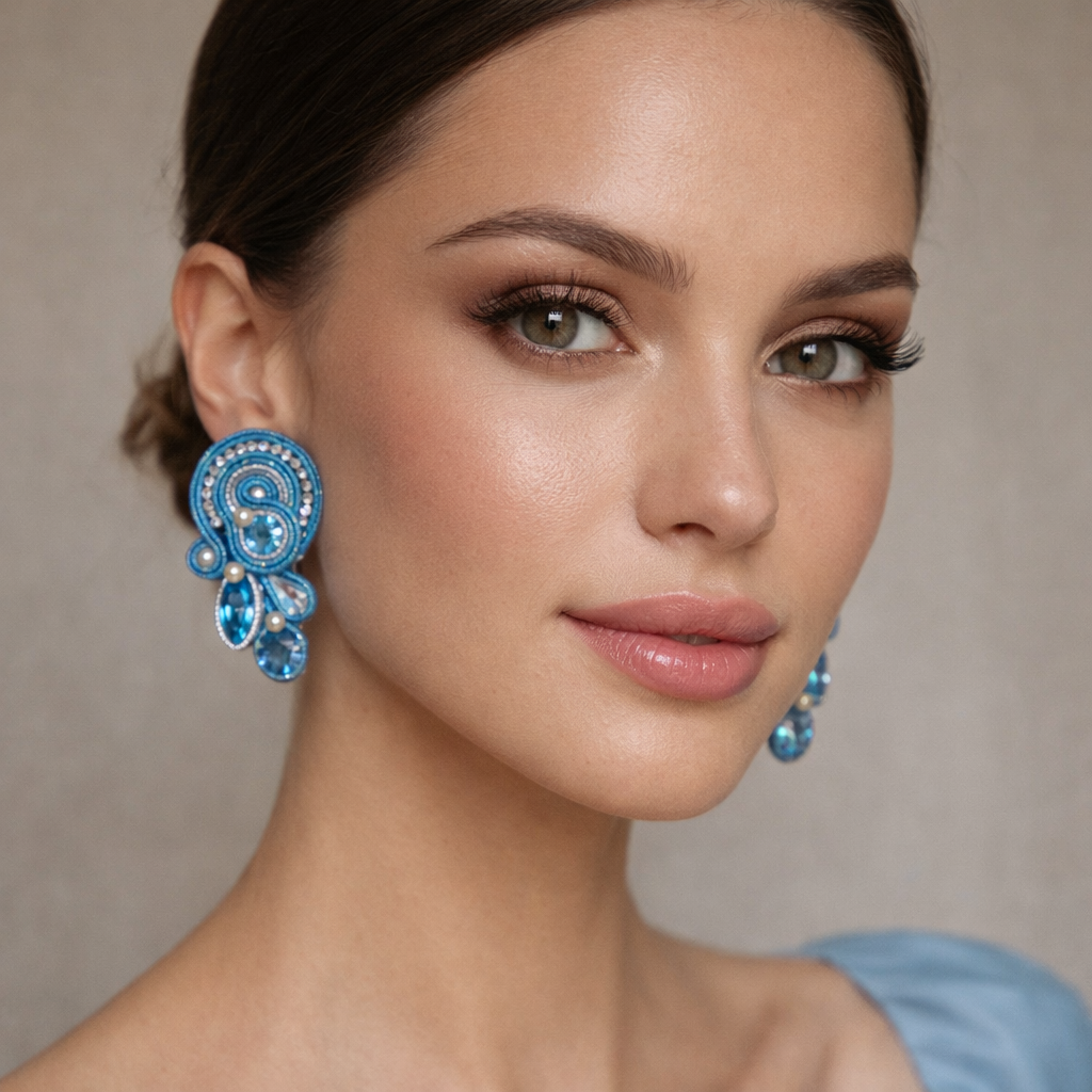 Orecchini Cielo - Gioielli Soutache Artigianali Shimmershine