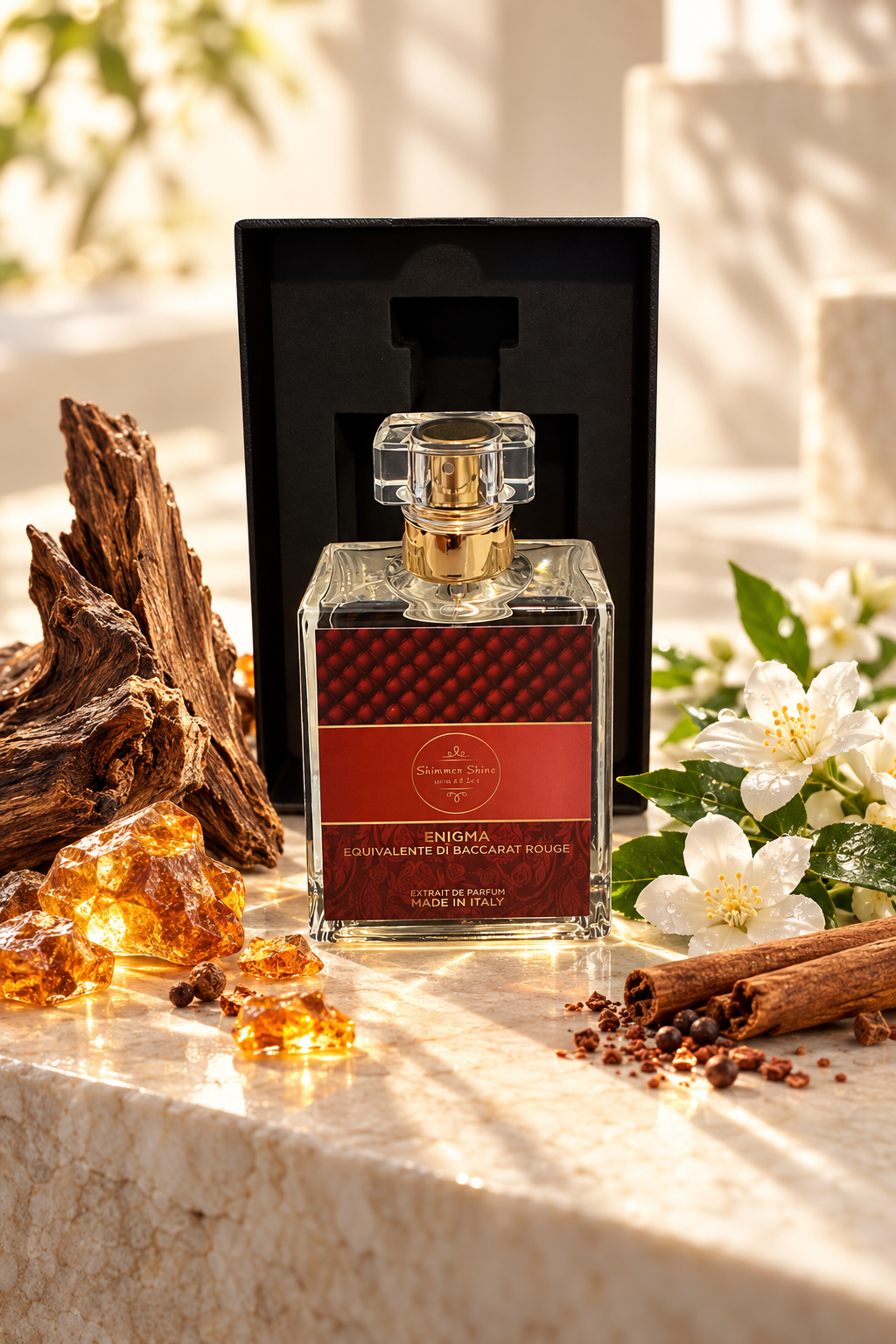 Enigma – Profumo equivalente di Baccarat Rouge - Gioielli Soutache Artigianali Shimmershine