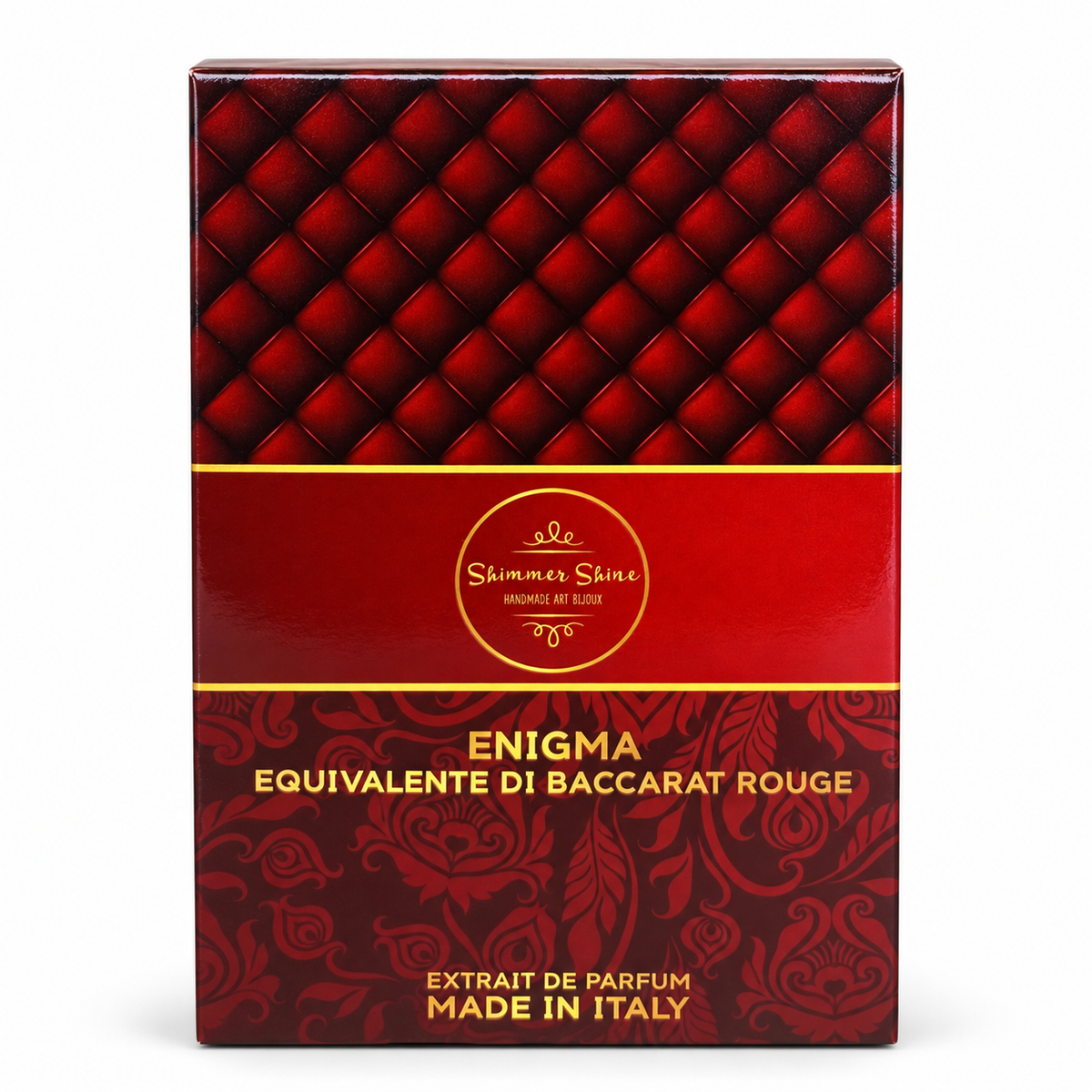 Enigma – Profumo equivalente di Baccarat Rouge - Gioielli Soutache Artigianali Shimmershine