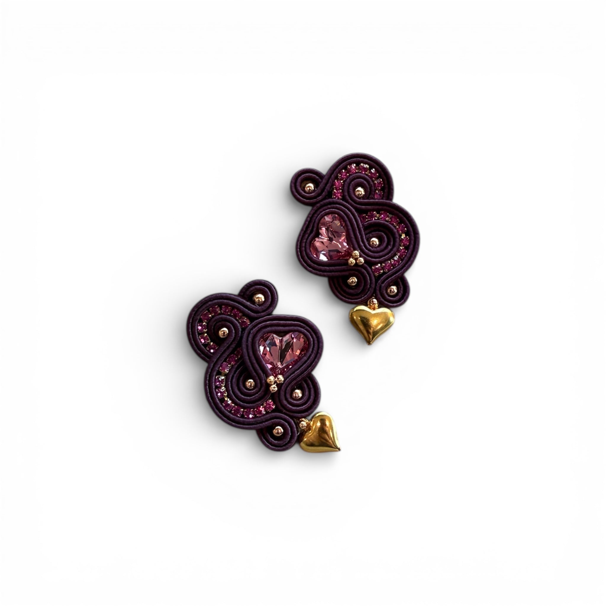Icon Heart – Orecchini Statement in Soutache