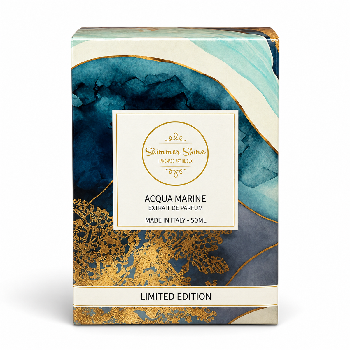 Aqua Marine – Profumo equivalente di Acqua di Sale | Limited Edition - Gioielli Soutache Artigianali Shimmershine